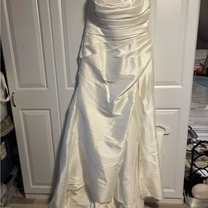 Elegant Ivory Satin Gown